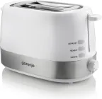 Тостер Gorenje T850WE/ 720 Вт./ разморозка/ разогрев/ автоотключение/материал корпуса-пластик+металл/белый (T850WE)