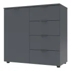 Комод у вітальню Doros Рон 1 80х38х81 см Графіт (DRS-011293)