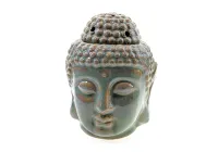 Керамічна аромалампа Будда зелена 14х10.5х11 см