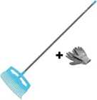 Граблі для листя Cellfast Ideal комплект із рукавичками Basic, ширина 52.5 см, 178 см, 0.74 кг (40-311K)