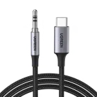 Перехідник Ugreen USB-C 3.5mm Male Cable DAC чіп 1 м Black/ Grey (CM450)