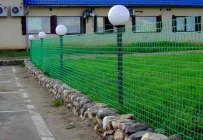 Сітка огорожа Паркан 10 x10 мм 30см х 5 м Світло-зелена Пластикова декоративна