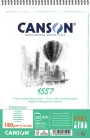 Альбом для рисунку на спіралі Canson 1557 А5 14.8x21 см 180г/м2 30 аркушів білий колір (3148950034250)
