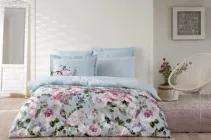 Односпальний комплект TAC Jardine Сатин-Digital 160х220 см наволочки 2 х 50х70 см