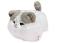 М'яка інтерактивна іграшка Котик з сірими вухами, C3501