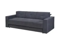 Диван 3-місний розкладний ортопедичний для щоденного сну Лотос Modern Темно-сірий (натуральне дерево/текстиль)