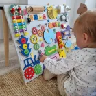Бізіборд Розвивальна дошка 50х60 Дерев'яний, унісекс для хлопчика та дівчинки, для дітей від 6 місяців для розвитку