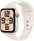 Смарт-годинник Apple Watch SE (2024) GPS 44mm Starlight Aluminium Case with Starlight Sport Band - S/M (MXEU3QH/A)