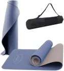 Килимок для фітнесу та йоги PowerPlay 4150 Premium TPE 183 х 61 х 0.6 см Синій (PP_4150_Blue)