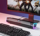Звукова панель, колонка Niye V18 Bluetooth 5.0 з RGB-підсвічуванням Чорна