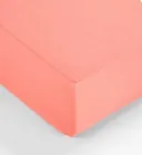 Простирадло махрове на резинці + 2 наволочки Персиковий (381-898)