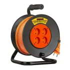 Подовжувач 30м на котушці, 4,0кВт, 2х2,5мм² помаранчевий кабель