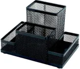 Підставка для канцелярського приладдя Klerk Металева чорна (Я12582_KL0910)