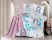 Комплект постільної білизни для немовлят First Choice Mermaid Бамбук Плед в'язаний 100х150 см
