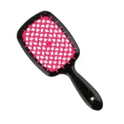 Щітка для волосся Janeke Superbrush Small чорна з малиновою вставкою