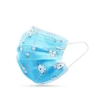 Дитячі медичні маски Волес тришарові блакитні з малюнком 50 шт. (500554)