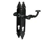 Ручка на планці під циліндр кована (85 мм) AMIG мод.100PB (7817)