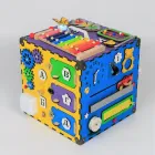 Бізікуб 30Х30Х30 см розвиваючий бізіборд куб комплекс бізидом різнокольоровий