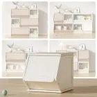 Секція для модульної шафи в дитячу кімнату Lumpurini Tabita S закрита полиця 1 штука 30 см Білий