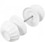 Ручки дверні стяжки зефір білi (комплект)