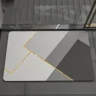 Килим для ванної Aquarius Суперпоглинаючий діатомітовий 50х80 см Темно-сірий (59363590)