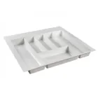 Лоток кухонний MÜLLER 600 мм для столових приладів 490мм*550мм*55мм білий матовий (714783)