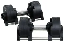 Гантелі набірні NUOBELL 2-20 кг 2 шт Чорні/Хром (NB220)