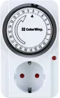 Таймер-розетка ColorWay (16A/3680W) механічний добовий 24Н White (CW-STM01-24H)