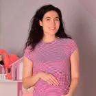 Футболка для вагітних та годування Kikoo К365-109 Бордовий 50/52