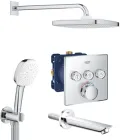 Душовий гарнітур прихованого монтажу з термостатичним змішувачем GROHE Grohtherm SmartControl UA26415SC6 (26687000+13255001+29126000+26910003+35600000