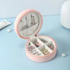 Шкатулка для прикрас, скриня для біжутерії, органайзер для прикрас 11 х 11 х 5 см Lombardi рожева (JSB/155345)