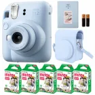 Подарунковий набір Камера для миттєвого друку Fujifilm INSTAX Mini 12 Pastel Blue / Блакитний чохол / Картриджі на 50 фото / Блакитний фотоальбом на 64 фото