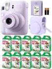 Instax Mini 12 Lilac Purple / Подарунковий набір Ліловий / Камера + 100 фото + Чохол + Альбом 64 фото / Deluxe Edition
