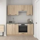 Кухня Ніко 180 см IDEA Сонома (зі стільницею 38 мм мат)