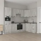 Кухня кутова Ніко 170 х 280 см IDEA Бетон (зі стільницею 38 мм мат)