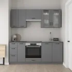 Кухня Ніко 200 см IDEA Антрацит (зі стільницею 28 мм мат)