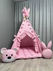 Вігвам для дівчинки Рожевий світ 3 з матрасиком БОНБОН Повний комплект 0074