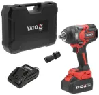 Акумуляторний ударний гайкокрут Yato YT-828071 у кейсі з акб 18V 4Ah і з/п, перехідником 1/2х1/4” HEX (YT-828071)