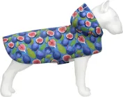 Дощовик-накидка з капюшоном для собак WAUDOG Clothes, малюнок "Інжир", XL, А 55-61 см, B 68-80 см, С 42-52 см (359-4053)