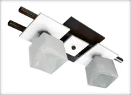 Стельова люстра світильник на 2 плафони на кухню в спальню дитячу коридор кабінет гардеробну кімнату Данко/2 чорний білий