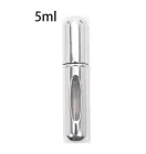 Дорожній компактний атомайзер для парфумерії Bottiglia міні флакон для парфумів з пульверизатором 5 мл, глянцевий сірий (91559782)