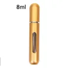 Дорожній компактний атомайзер для парфумерії Bottiglia міні флакон для парфумів з пульверизатором 8 мл, матовий золотистий (91559968)