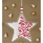 Набір для вишивання новорічної іграшки Кольорова Зірка надії (НА-003)