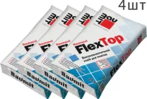 Набір Клеюча еластична суміш Baumit FlexTop для приклеювання всіх видів плиток 25 кг 4 шт (83542)