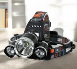 Ліхтар ручний, налобний, акумуляторний Police Pro BL RJ T6 для кемпінгу, полювання, риболовлі + ручний BL5ІІ