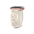 Силіконовий ремінець для Apple Watch всіх серій розміром 42/44/45/49 мм молочний