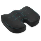 Ортопедична подушка для сидіння на автомобільне крісло/домашній стілець/табурет/офісне крісло з ефектом пам'яті чорна/оксамитова