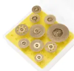 Комплект дисків алмазних для гравера з титановим покриттям (GOLD) 16-40 мм (10 шт.)