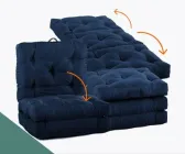 Матрац трансформер 3в1 180*60*13 оксфорд синій