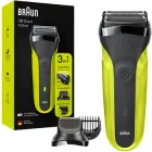 Електробритва Braun Series 3 Shave&Style 300BT, чорна з зеленим (4210201276395)